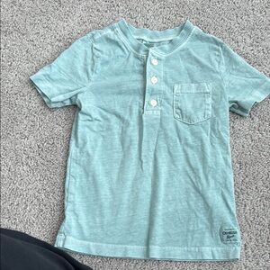 Kids Green Henley Shirt